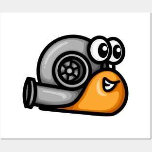 Turbo Snail Version 1 - Orange Posters and Art